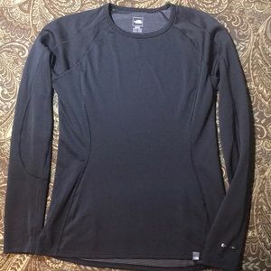 North Face Long Sleeve Black Flashdry Medium